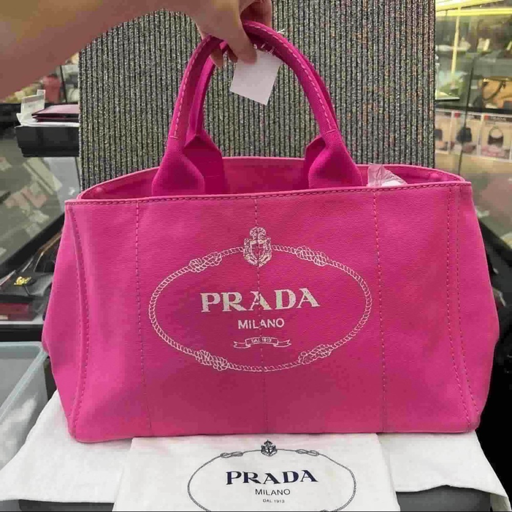 EUC AUTHENTIC PRADA CANAPA 2 WAY BAG